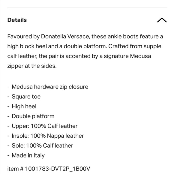 Versace Aevitas platform booties size 40 - Picture 8 of 10